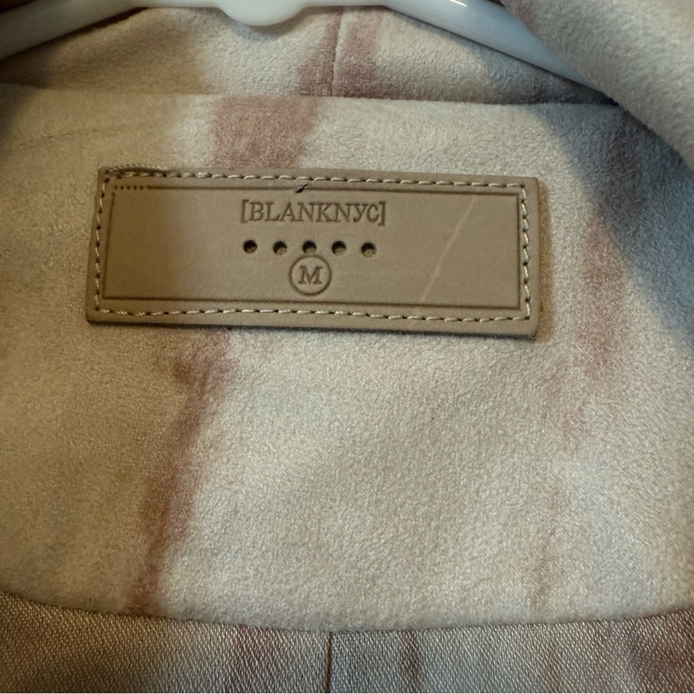 BNWT Blank NYC 70s Bohemian Hippie Style Soft Suede Blush Pink Women’s Jacket - Picture 2 of 11